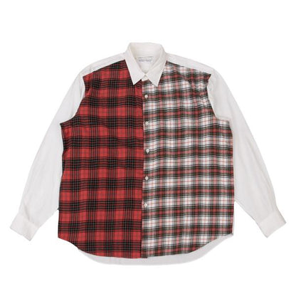 COMME des GARCONS SHIRT Front Tartan Check Shirt Red Size M