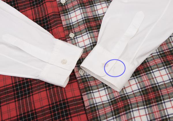 COMME des GARCONS SHIRT Front Tartan Check Shirt Red Size M