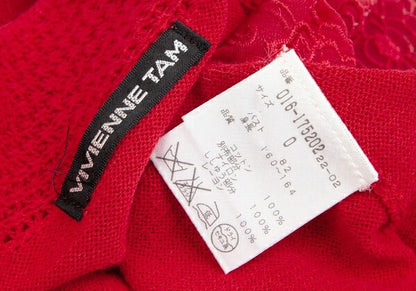VIVIENNE TAM Side Embroidered Knit Top