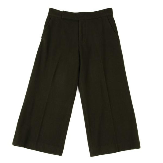 Yohji Yamamoto FEMME 04AW Wool Cropped Pants Khaki Size 1