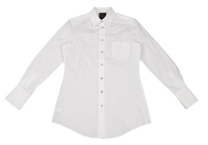 Jean Paul GAULTIER CLASSIQUE Cotton Long Shirt White Size 40