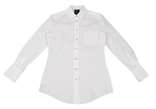 Jean Paul GAULTIER CLASSIQUE Cotton Long Shirt White Size 40