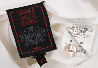 Jean Paul GAULTIER CLASSIQUE Cotton Long Shirt White Size 40