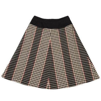 COMME des GARCONS Check Tweed Skirt Black/White Size S