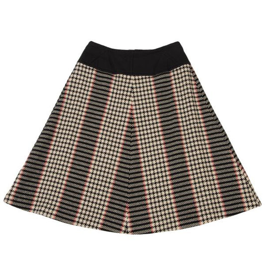 COMME des GARCONS Check Tweed Skirt Black/White Size S
