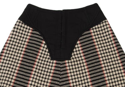 COMME des GARCONS Check Tweed Skirt Black/White Size S