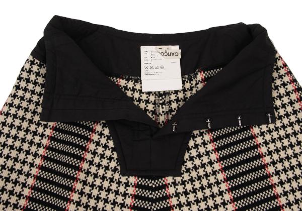 COMME des GARCONS Check Tweed Skirt Black/White Size S