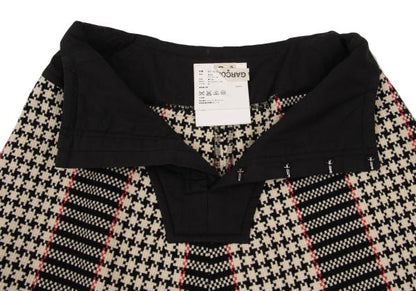COMME des GARCONS Check Tweed Skirt Black/White Size S