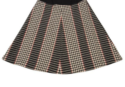COMME des GARCONS Check Tweed Skirt Black/White Size S
