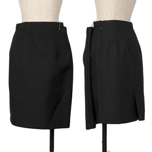 COMME des GARCONS Polyester Half Wrap Skirt Black Size M