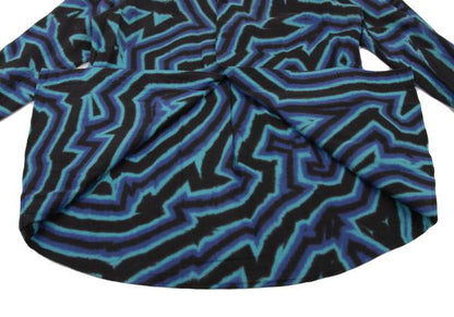 ISSEY MIYAKE MEN 14AW Blue Psychedelic Print Shirt Size 4