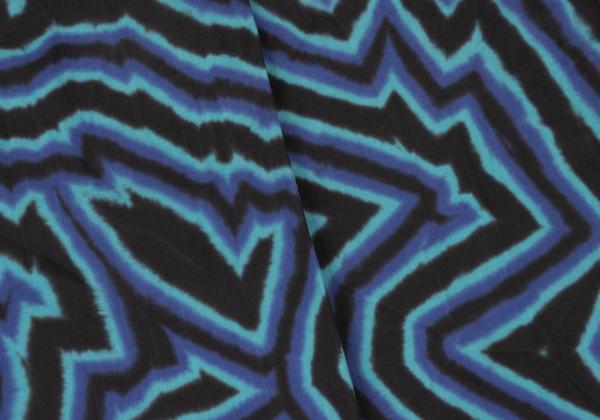 ISSEY MIYAKE MEN 14AW Blue Psychedelic Print Shirt Size 4