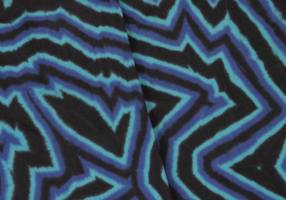 ISSEY MIYAKE MEN 14AW Blue Psychedelic Print Shirt Size 4