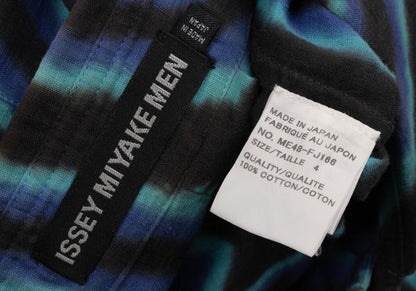 ISSEY MIYAKE MEN 14AW Blue Psychedelic Print Shirt Size 4