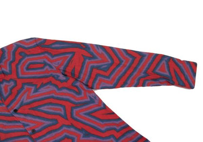 ISSEY MIYAKE MEN 14AW Psychedelic Line Shirt Red Size 4