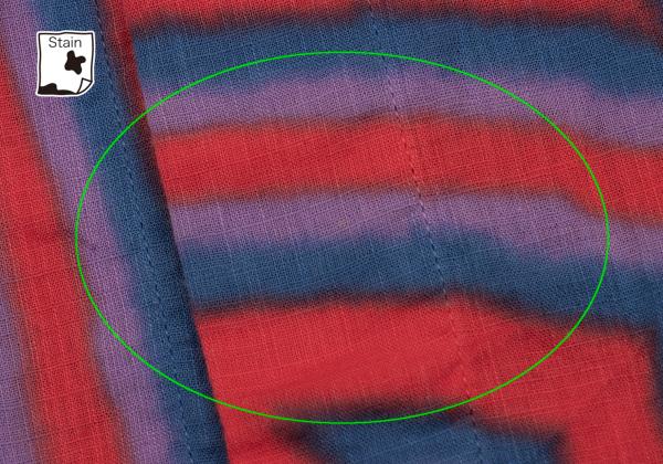 ISSEY MIYAKE MEN 14AW Psychedelic Line Shirt Red Size 4