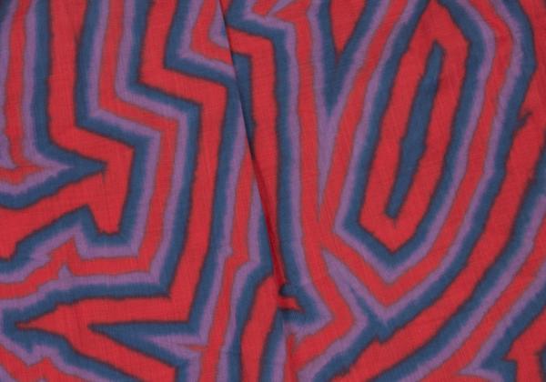 ISSEY MIYAKE MEN 14AW Psychedelic Line Shirt Red Size 4