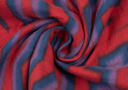 ISSEY MIYAKE MEN 14AW Psychedelic Line Shirt Red Size 4