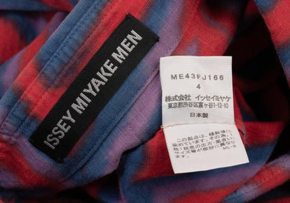 ISSEY MIYAKE MEN 14AW Psychedelic Line Shirt Red Size 4