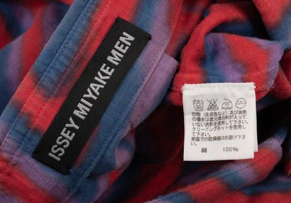 ISSEY MIYAKE MEN 14AW Psychedelic Line Shirt Red Size 4