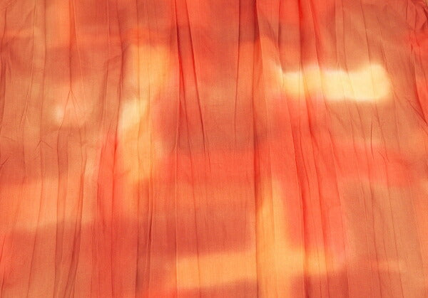 ISSEY MIYAKE MEN Tie-Dye Pleated Shirt Orange Size 4