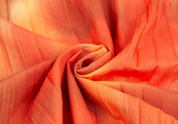 ISSEY MIYAKE MEN Tie-Dye Pleated Shirt Orange Size 4