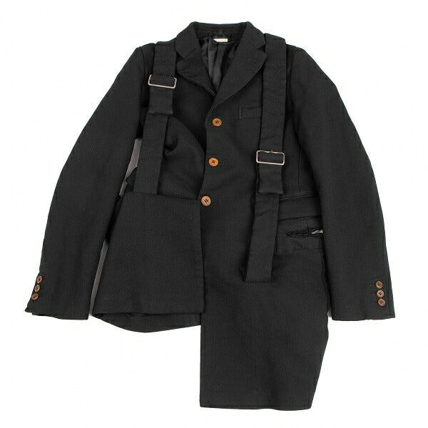 COMME des GARCONS Strap Cut-Off Design Jacket Black Size S