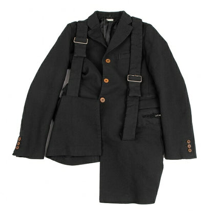 COMME des GARCONS Strap Cut-Off Design Jacket Black Size S