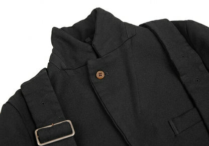 COMME des GARCONS Strap Cut-Off Design Jacket Black Size S