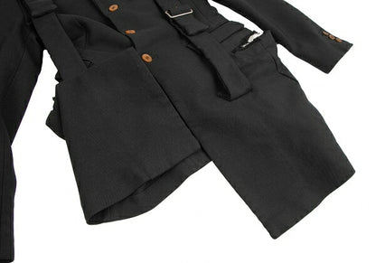 COMME des GARCONS Strap Cut-Off Design Jacket Black Size S
