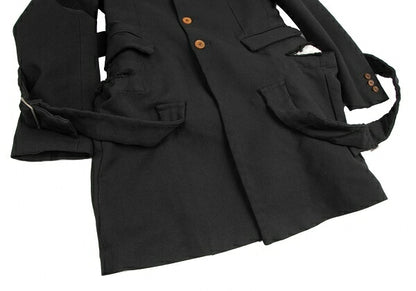 COMME des GARCONS Strap Cut-Off Design Jacket Black Size S