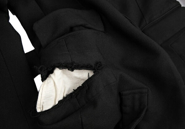COMME des GARCONS Strap Cut-Off Design Jacket Black Size S