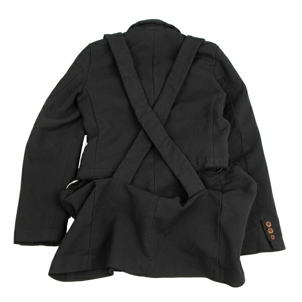 COMME des GARCONS Strap Cut-Off Design Jacket Black Size S
