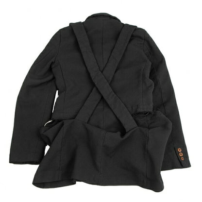 COMME des GARCONS Strap Cut-Off Design Jacket Black Size S