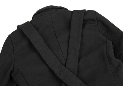 COMME des GARCONS Strap Cut-Off Design Jacket Black Size S