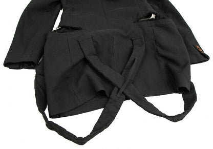 COMME des GARCONS Strap Cut-Off Design Jacket Black Size S