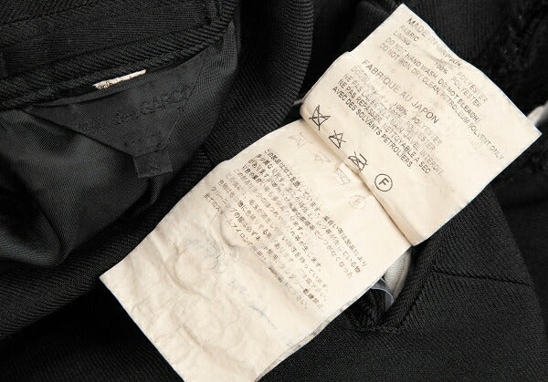 COMME des GARCONS Strap Cut-Off Design Jacket Black Size S