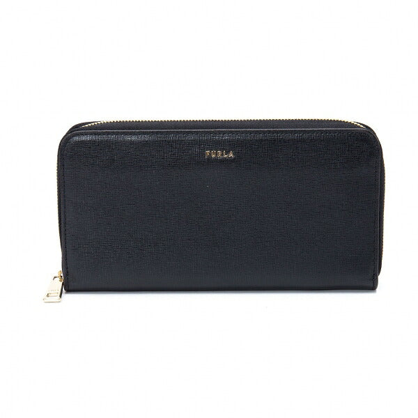 FURLA Leather Long Wallet Black