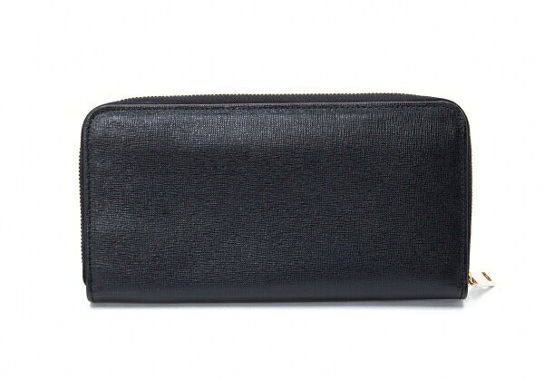FURLA Leather Long Wallet Black