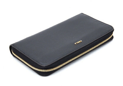 FURLA Leather Long Wallet Black