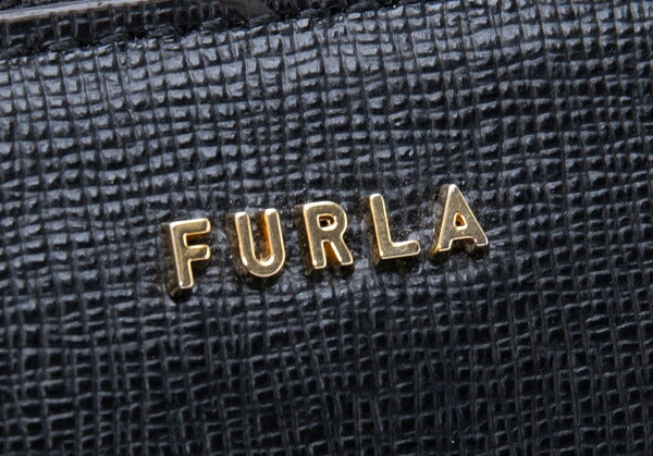 FURLA Leather Long Wallet Black
