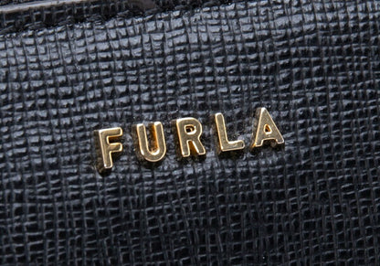 FURLA Leather Long Wallet Black