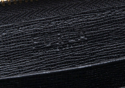 FURLA Leather Long Wallet Black