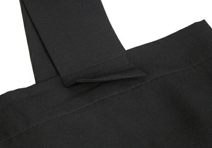 Y's Wool Gabardine Suspender Skirt Black Size 3