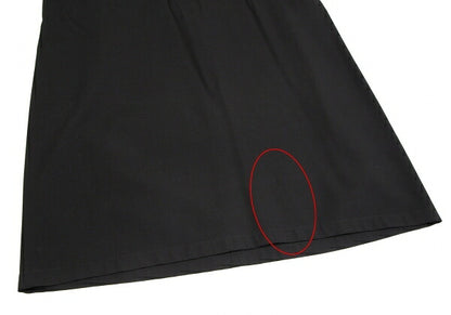 Y's Wool Gabardine Suspender Skirt Black Size 3