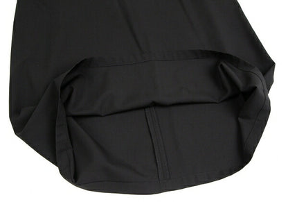 Y's Wool Gabardine Suspender Skirt Black Size 3