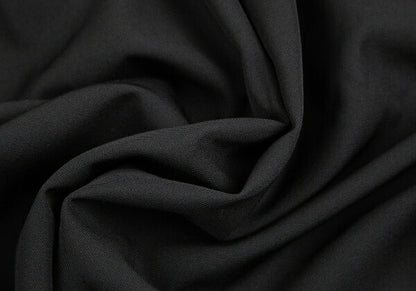 Y's Wool Gabardine Suspender Skirt Black Size 3