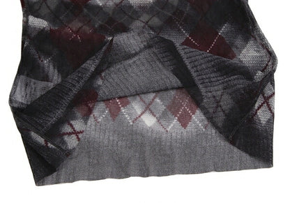 Jean Paul GAULTIER FEMME Argyle Knit Powernet Top Size 40
