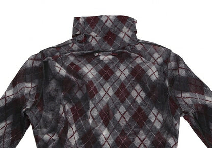 Jean Paul GAULTIER FEMME Argyle Knit Powernet Top Size 40