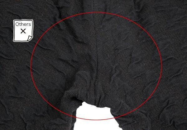 ISSEY MIYAKE MEN Cotton Wool Easy Pants Black Size S